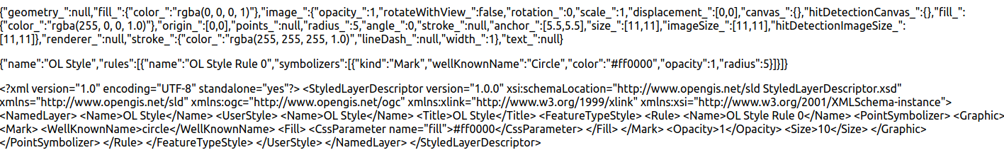 To SLD converted OpenLayers style